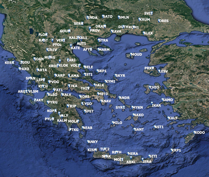 Οι σταθμοί του δικτύου HxGN SmartNet